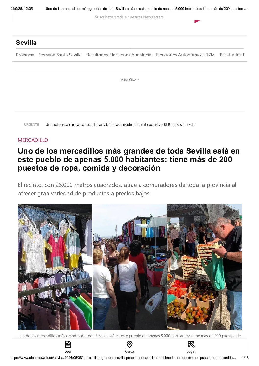 Mercadillo de Casariche – Uno de los mercadillos más grandes de toda Sevilla está en este pueblo de apenas 5.000 habitantes: tiene más de 200 puestos de ropa, comida y decoración
