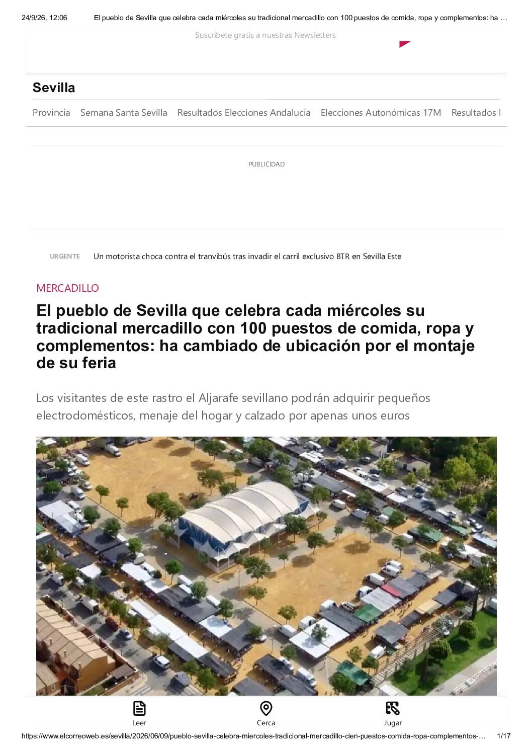 Mercadillo de Pilas – El pueblo de Sevilla que celebra cada miércoles su tradicional mercadillo con 100 puestos con comida, ropa y complementos: ha cambiadode ubicación por el montaje de su feria