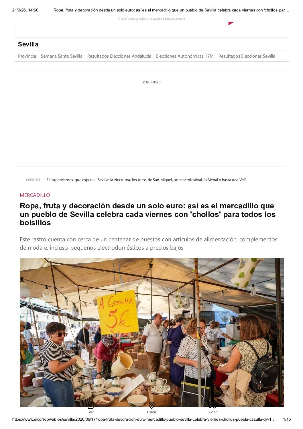 Mercadillo de Puebla de Cazalla – Ropa, fruta y decoración desde 1 solo euro: así es el mercadillo que un pueblo de Sevilla celebra cada viernes con «chollos» para todos los bolsillos